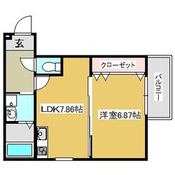 クルゼイロ旭町の物件間取画像